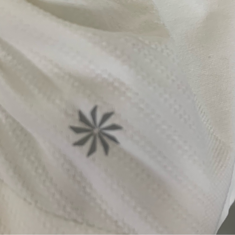 Athleta white workout stretchy  top size M - Picture 2 of 9